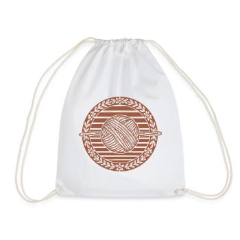 Funny Crochet Lover Crochet Hook Yarn Lovers - Drawstring Bag - white - Front