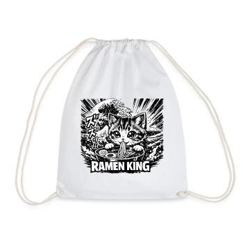 Chats Ramen Nouilles Anime japonais Manga Kawaii - Sac de sport léger - blanc - Devant