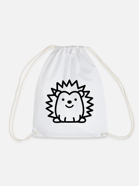 Igel - Turnbeutel - Weiß