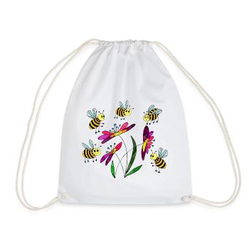 Insekten - Turnbeutel - Weiß - Vorne