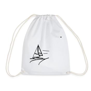 Navire à voile rapide - Sac de sport léger - blanc - Devant