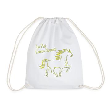 Isi Pisi Lemon Squeezi - Yellow - by Maison Bichon - Drawstring Bag - white - Front