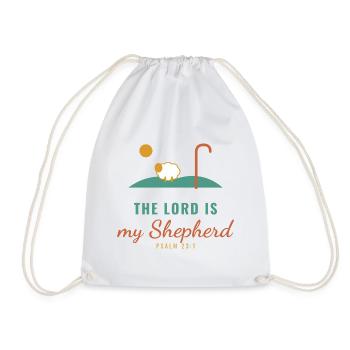 The Lord Is My Shepherd – Psalm 23:1 - Turnbeutel - Weiß - Vorne