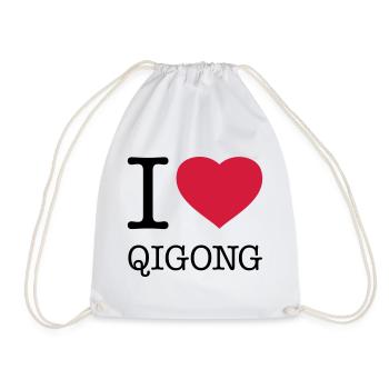 I LOVE QIGONG - Turnbeutel - Weiß - Vorne