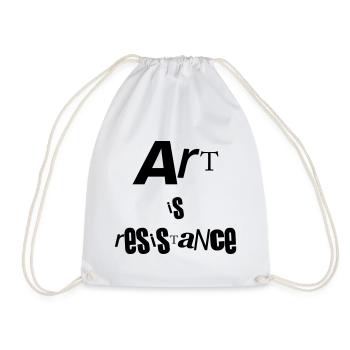 art is resistance - Sac de sport léger - blanc - Devant