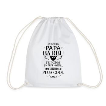 Papa Barbu - Sac de sport léger - blanc - Devant