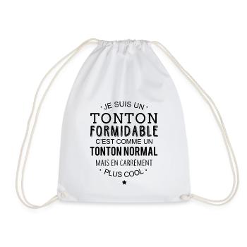 Tonton formidable - Sac de sport léger - blanc - Devant