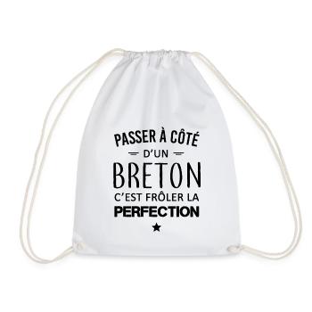 Perfection / Breton - Sac de sport léger - blanc - Devant