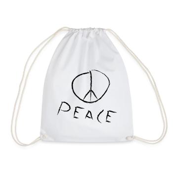 paix sortie-shirt - Sac de sport léger - blanc - Devant