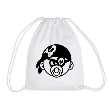 pirate de bébé - Sac de sport léger - blanc - Devant