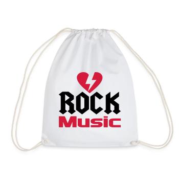 musique - Sac de sport léger - blanc - Devant