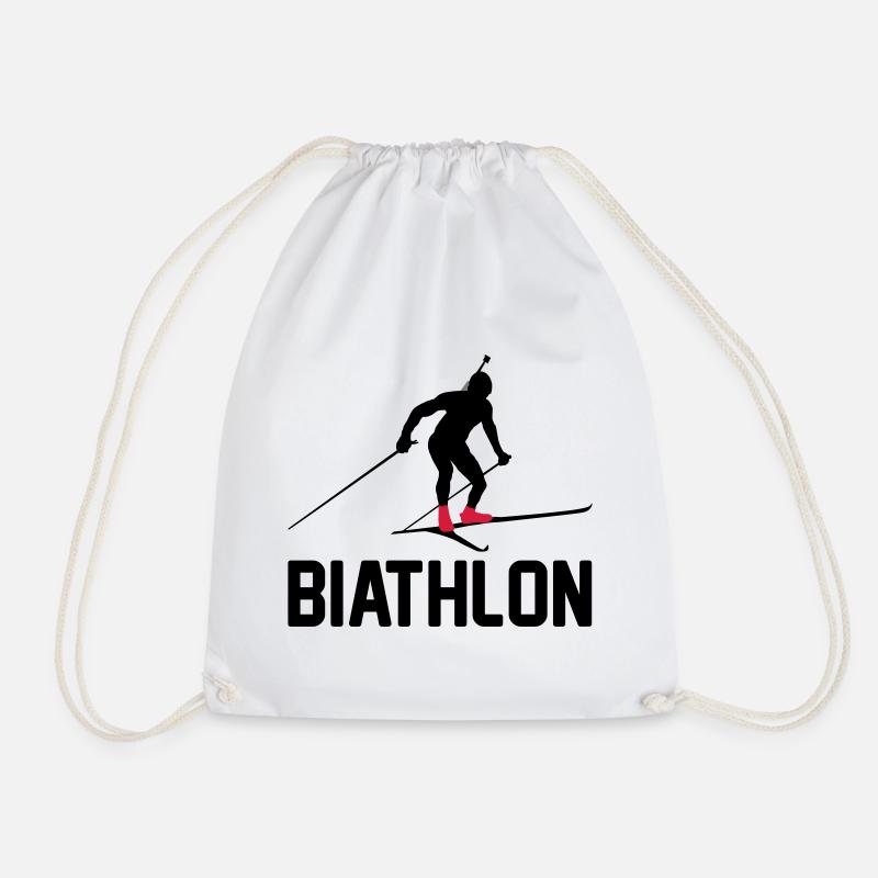 Biathlon - Turnbeutel - Weiß