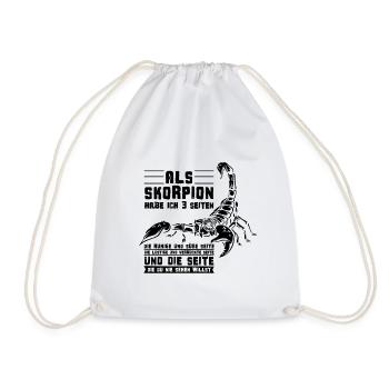 Fier illustration signe du zodiaque Scorpion disant - Sac de sport léger - blanc - Devant