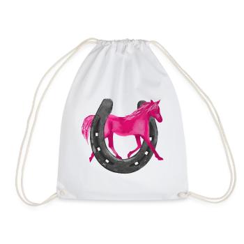 Pony emotion - Drawstring Bag - white - Front