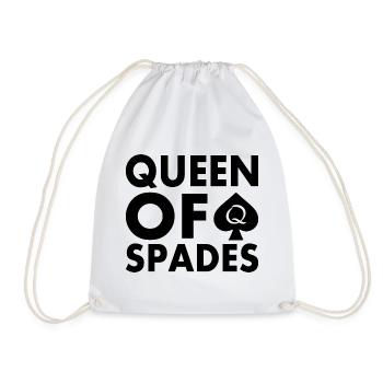 Queen of spades - Drawstring Bag - white - Front