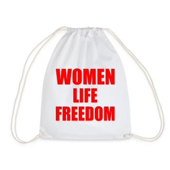 Women life freedom - Turnbeutel - Weiß - Vorne