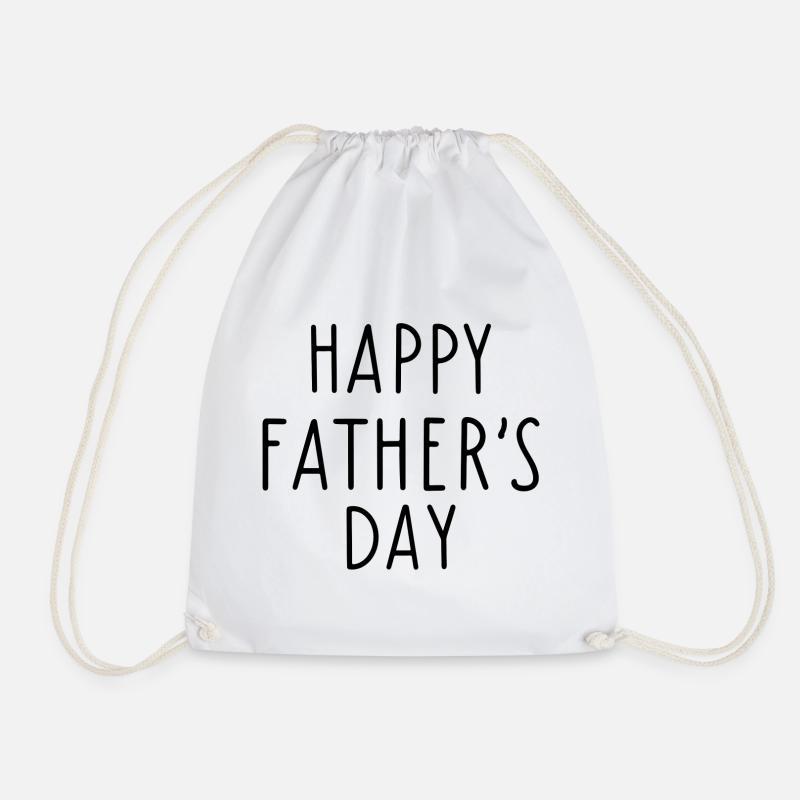 Happy Father's Day - Drawstring Bag - white