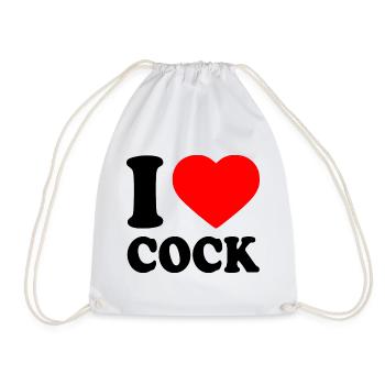 I love cock - Sac de sport léger - blanc - Devant