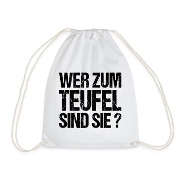 Wer sind sie Chef Kollege Kollegin Arbeit Kollege - Turnbeutel - Weiß - Vorne
