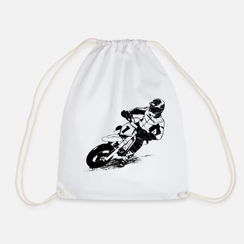 Supermoto - Turnbeutel - Weiß