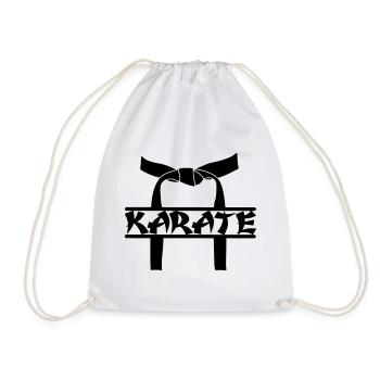 OBI karate award - Drawstring Bag - white - Front