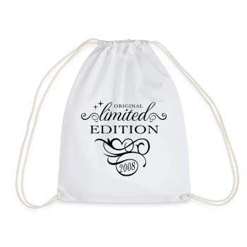Limited Edition 2008 Birthday Gift Ladies - Drawstring Bag - white - Front