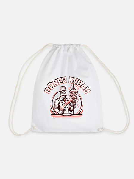 Offizielles Cyber Döner Kebab T-Shirt - Turnbeutel - Weiß