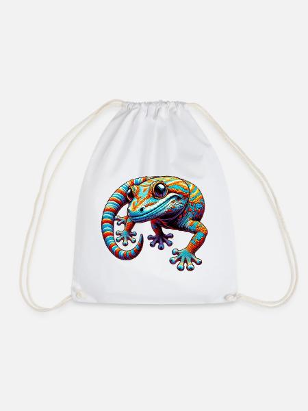 Gecko - Turnbeutel - Weiß