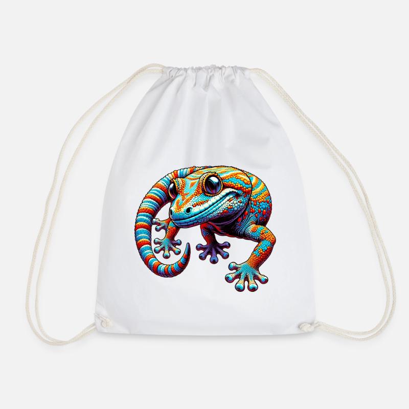 Gecko - Turnbeutel - Weiß