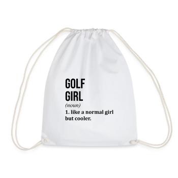 Golf - Turnbeutel - Weiß - Vorne