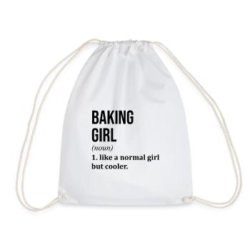 Backen, Backen, Backen, Backen - Turnbeutel - Weiß - Vorne
