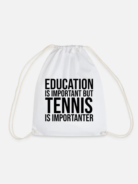 Tennis Tennis Tennis - Turnbeutel - Weiß