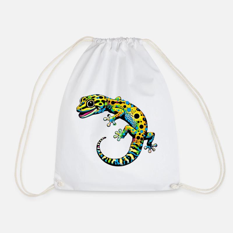 Gecko - Turnbeutel - Weiß