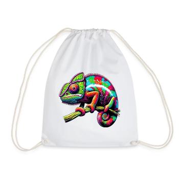 Caméléon - Sac de sport léger - blanc - Devant