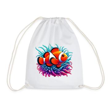 Poisson-clown - Sac de sport léger - blanc - Devant