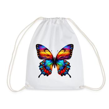 Papillon - Sac de sport léger - blanc - Devant