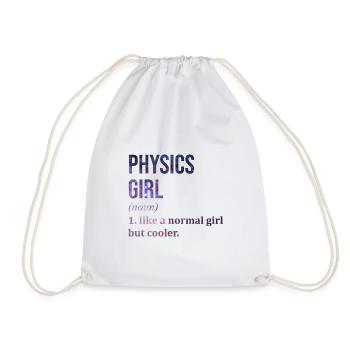 Physics - Drawstring Bag - white - Front