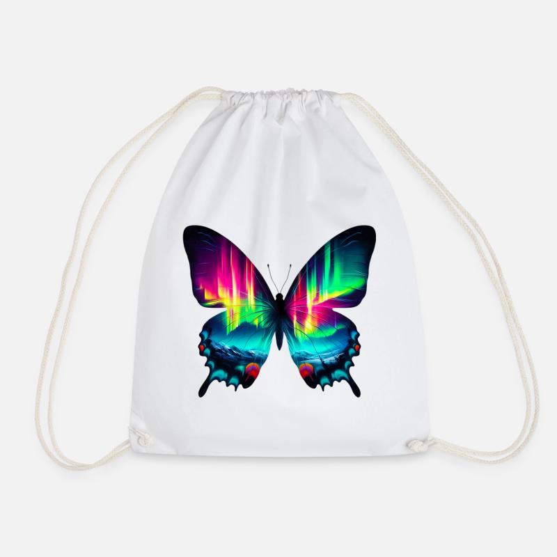 Schmetterling - Turnbeutel - Weiß
