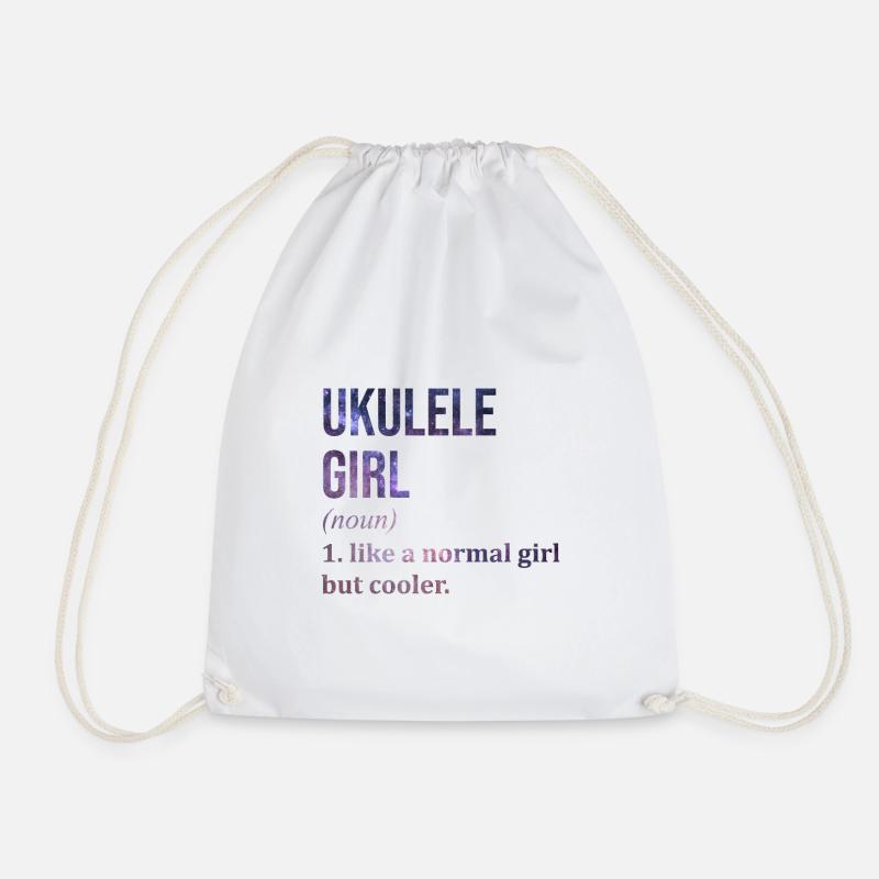 Ukulele - Turnbeutel - Weiß
