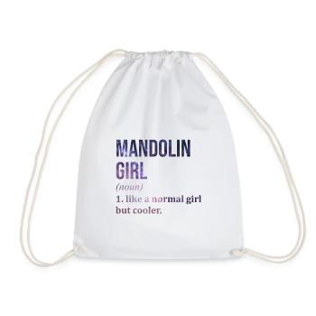 Mandoline - Turnbeutel - Weiß - Vorne