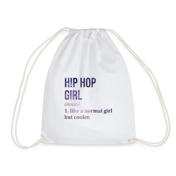 Hip hop - Sac de sport léger - blanc - Devant