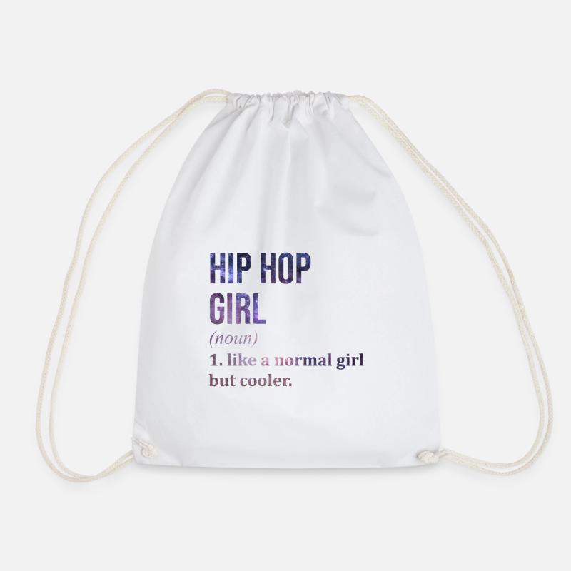 Hip-Hop (Englisch) - Turnbeutel - Weiß