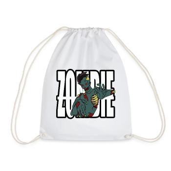 zombie - Drawstring Bag - white - Front
