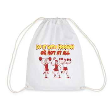 Passion Fitness Motivation Design - Sac de sport léger - blanc - Devant
