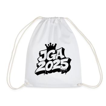Jga 2025 Enterrement de vie de garçon Graffiti - Sac de sport léger - blanc - Devant