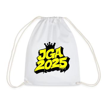Enterrement de vie de garçon 2025 Enterrement de vie de garçon - Sac de sport léger - blanc - Devant
