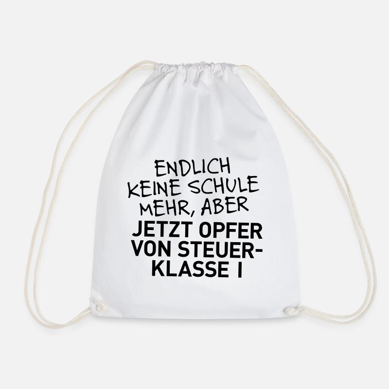 Abi in the bag, but now tax class 1 - Drawstring Bag - white
