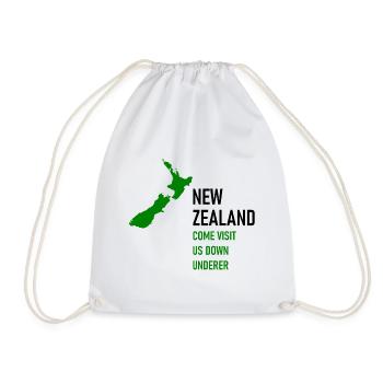 Nouvelle-Zélande - Venez nous rendre visite en dessous de l’océan - Sac de sport léger - blanc - Devant