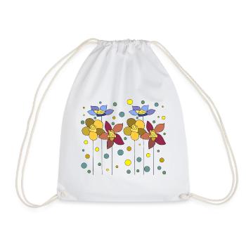 Fleur - Sac de sport léger - blanc - Devant