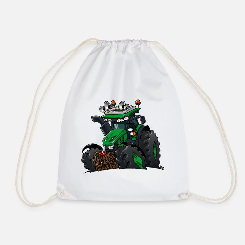 1095_GroeneTrekker - Drawstring Bag - white